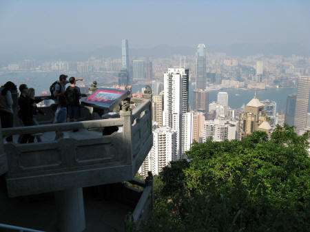 Victoria Peak Lookout in Hong Kong